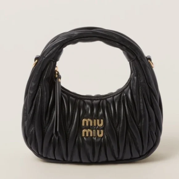 Miu Miu Mini Wander Matelasse Shoulder Bag
